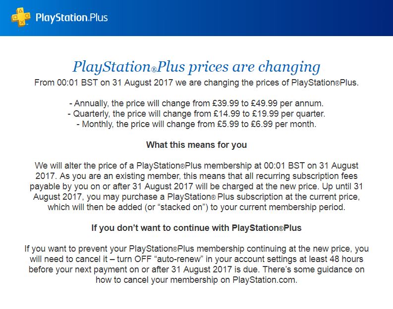 PlayStation Plus Price Increase For Europe – TCN